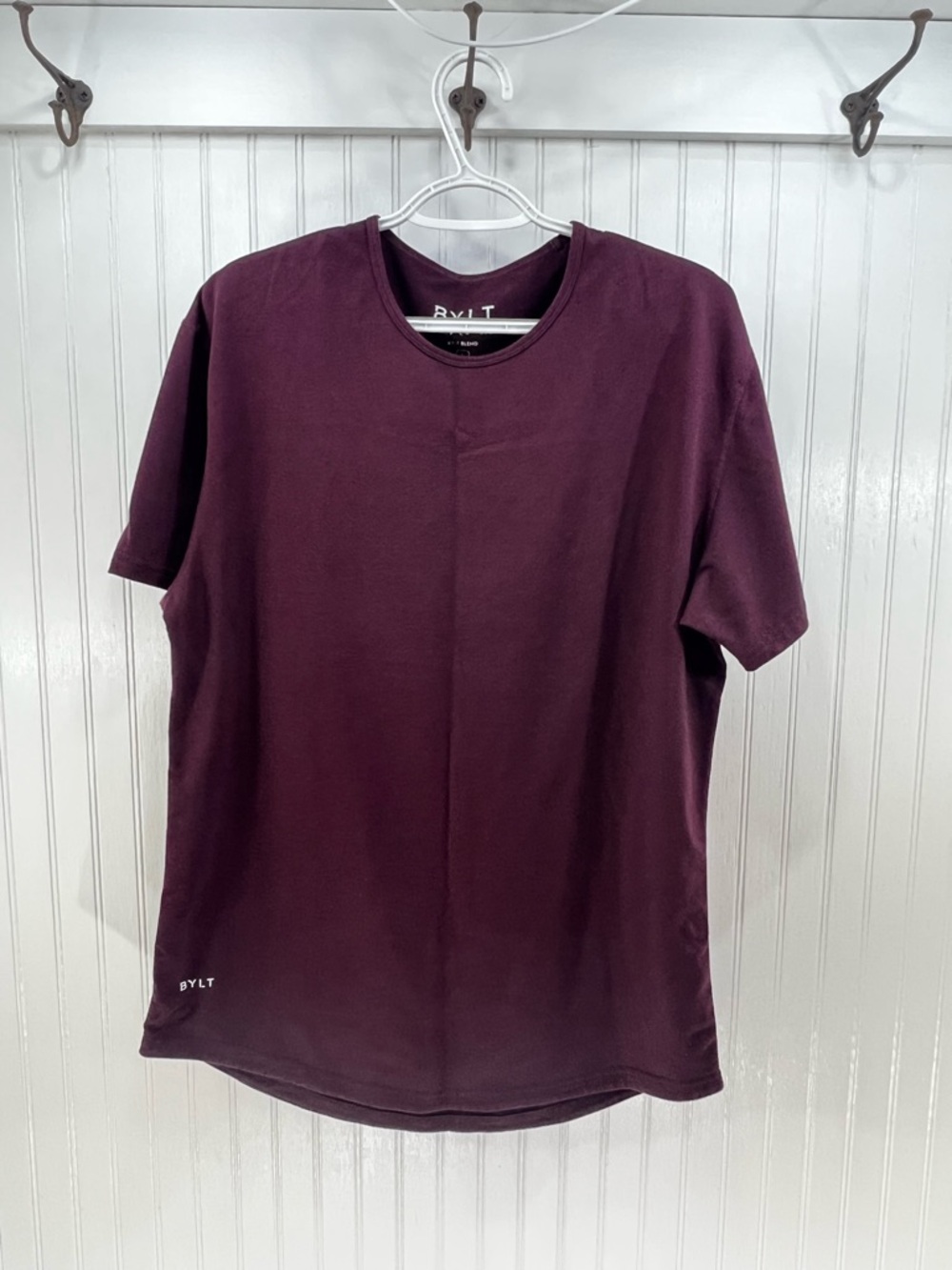 BYLT Basics Drop-Cut S/S Tee Maroon BYLT Blend Men’s Large